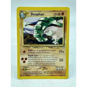 Donphan 21/111 Neo Genesis‎ WOTC Non Holo Pokemon TCG Vintage 2000 MP **Flaw**